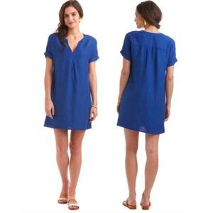 Vineyard Vines Linen Short Sleeve Mini Shift Dress Sz 00
